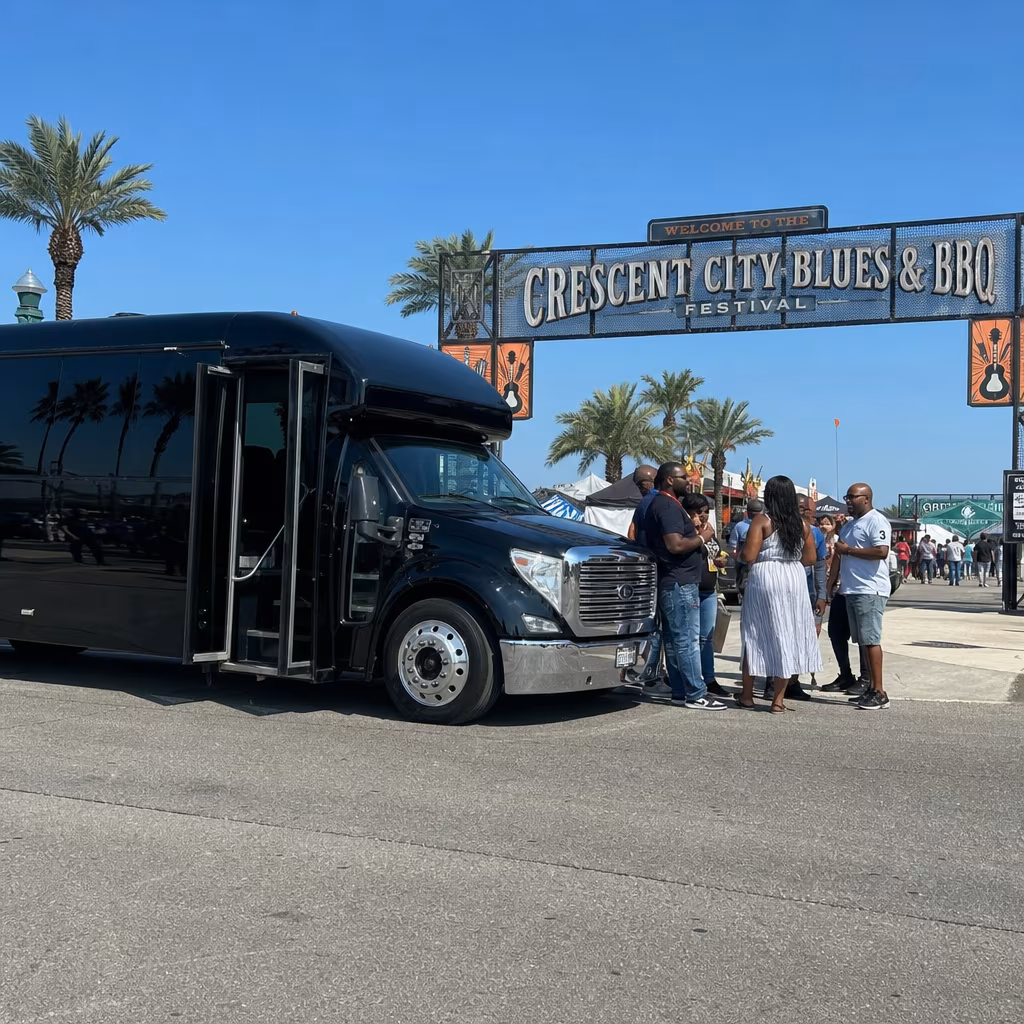 Rent a Bus to Crescent City Blues & BBQ Festival