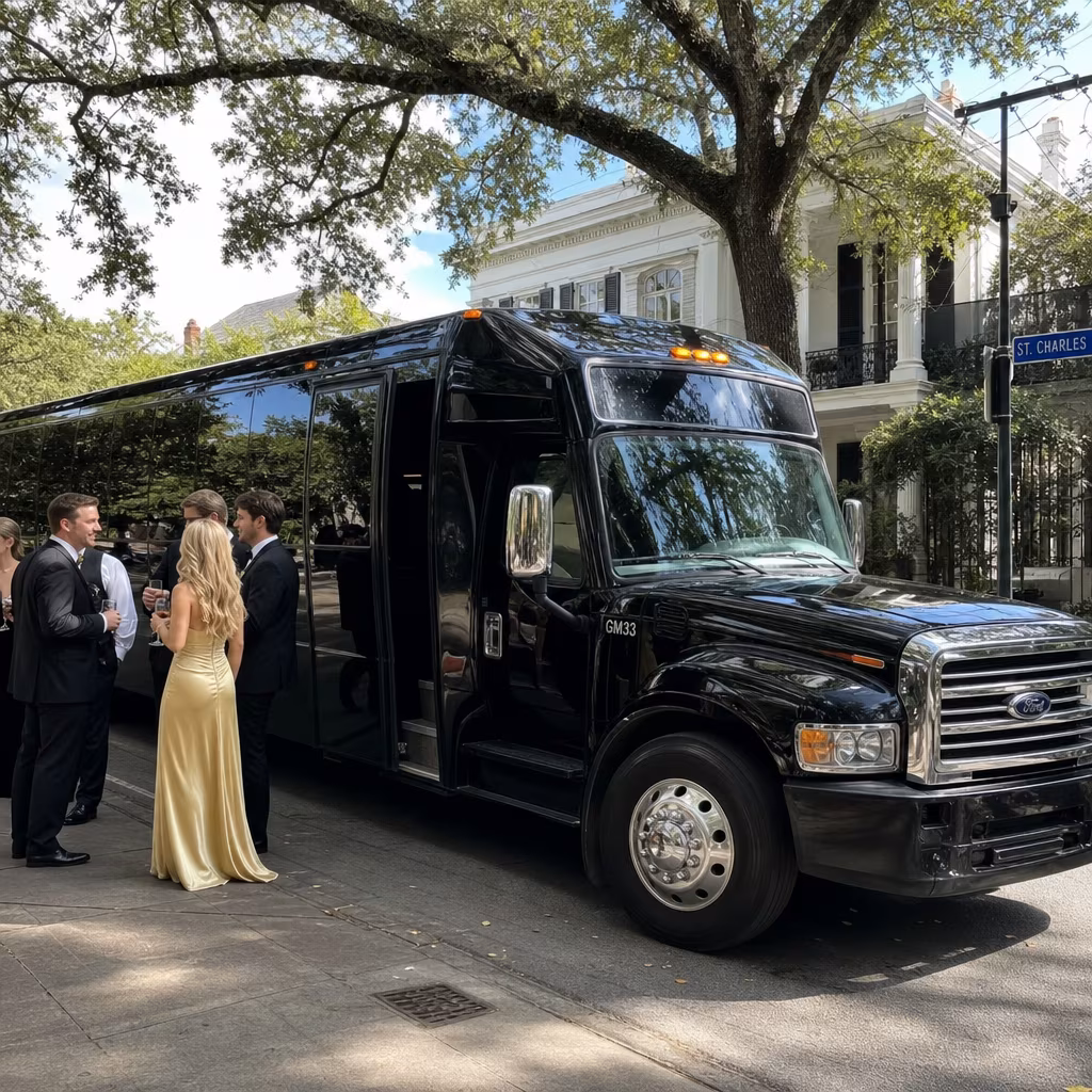 Rent a Bus to Garden District & St. Charles Avenue