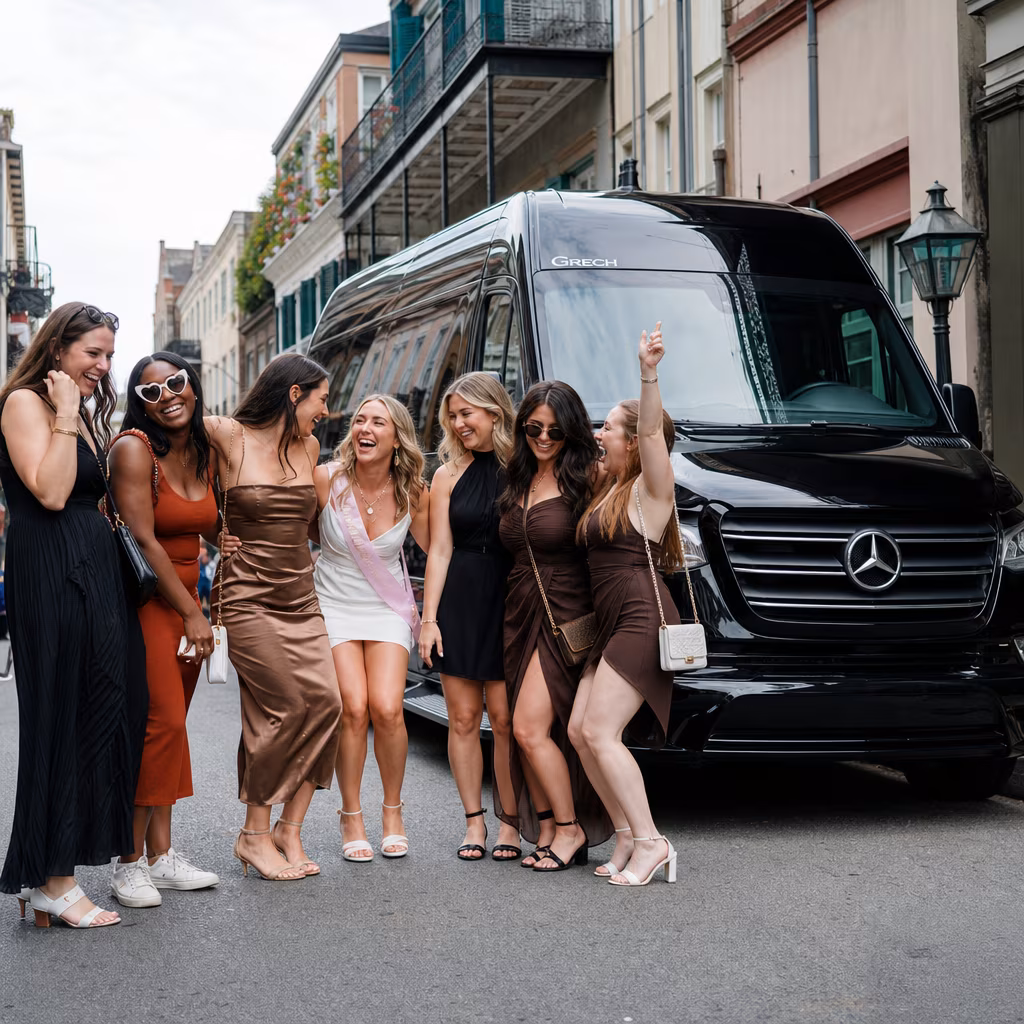 Bachelor and bachelorette party bus