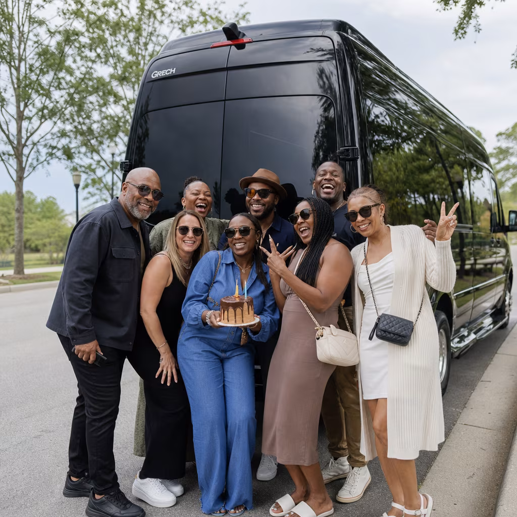 Birthday party bus