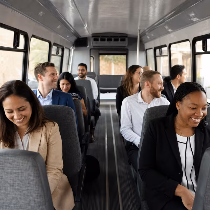 Black Mercedes Sprinter van staged for an New Orleans Corporate Transportation group