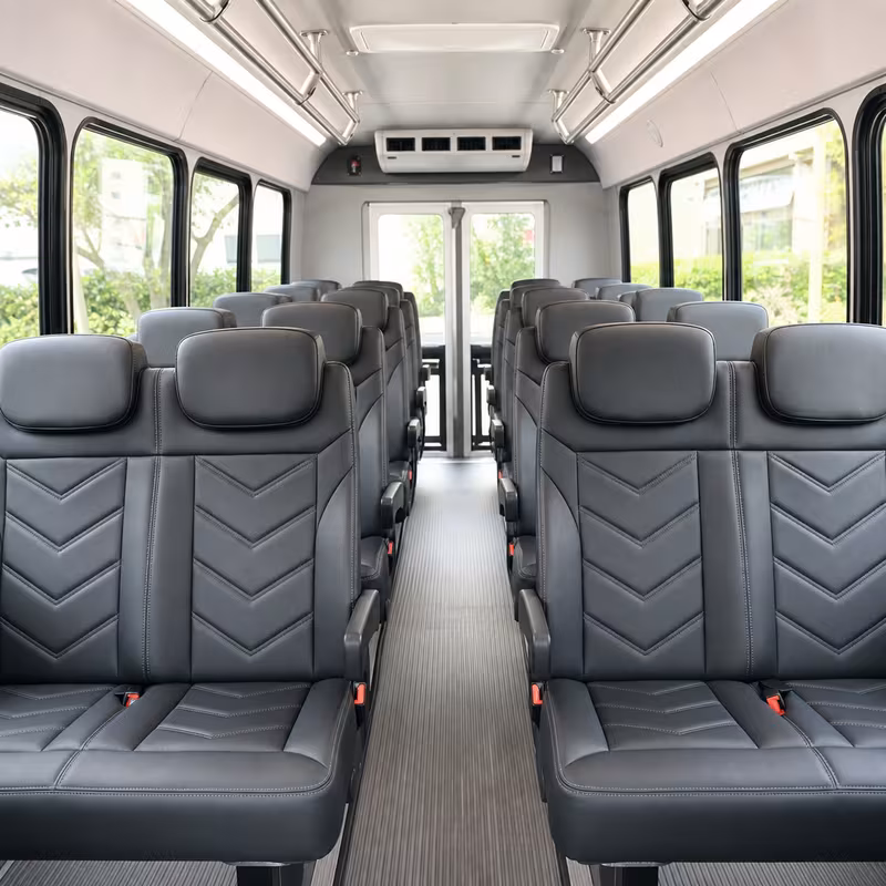 15-35 Passenger Minibus Interior