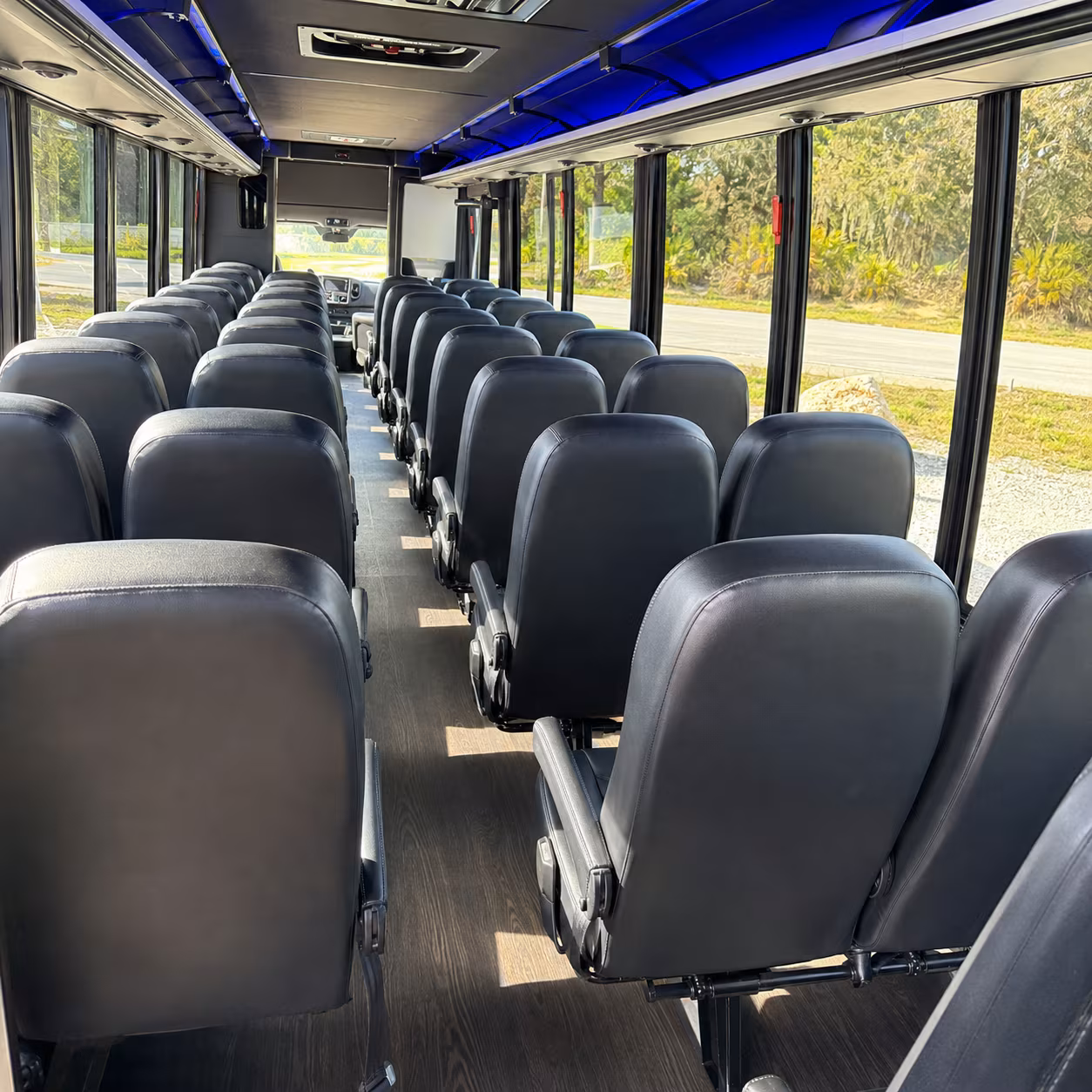 New Orleans Airport Shuttle & Transportation party bus exterior