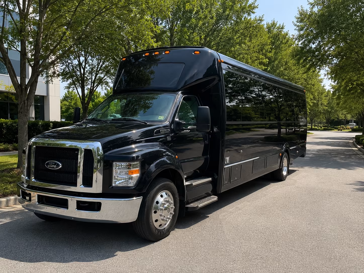 New Orleans Concert & Music Festival Transportation party bus exterior