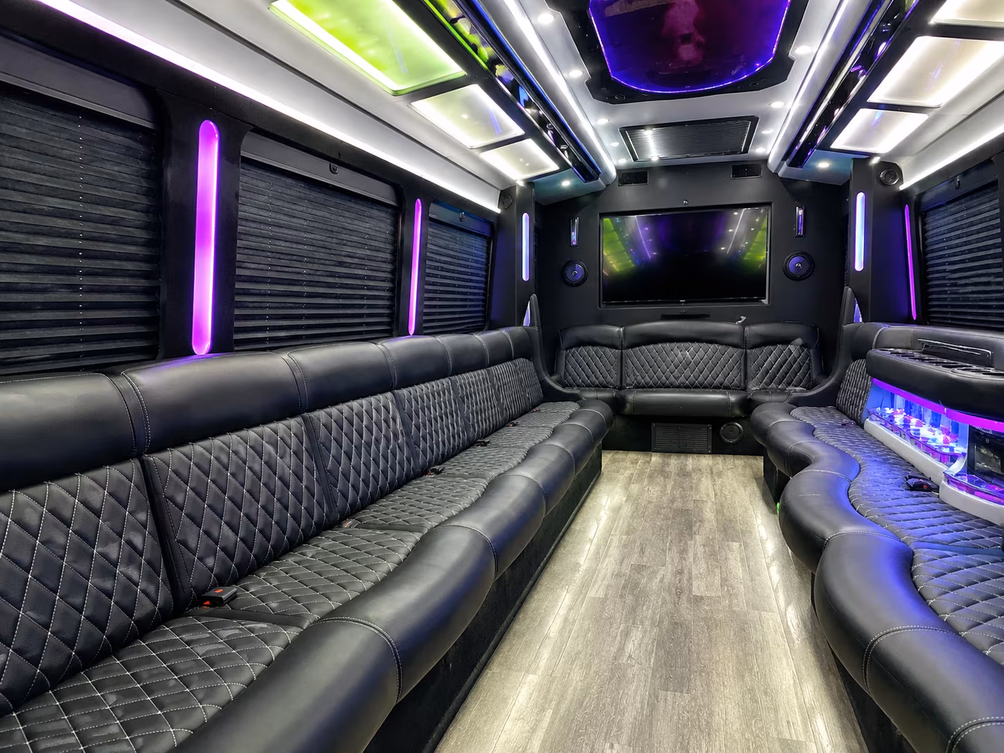 New Orleans Concert & Music Festival Transportation party bus exterior