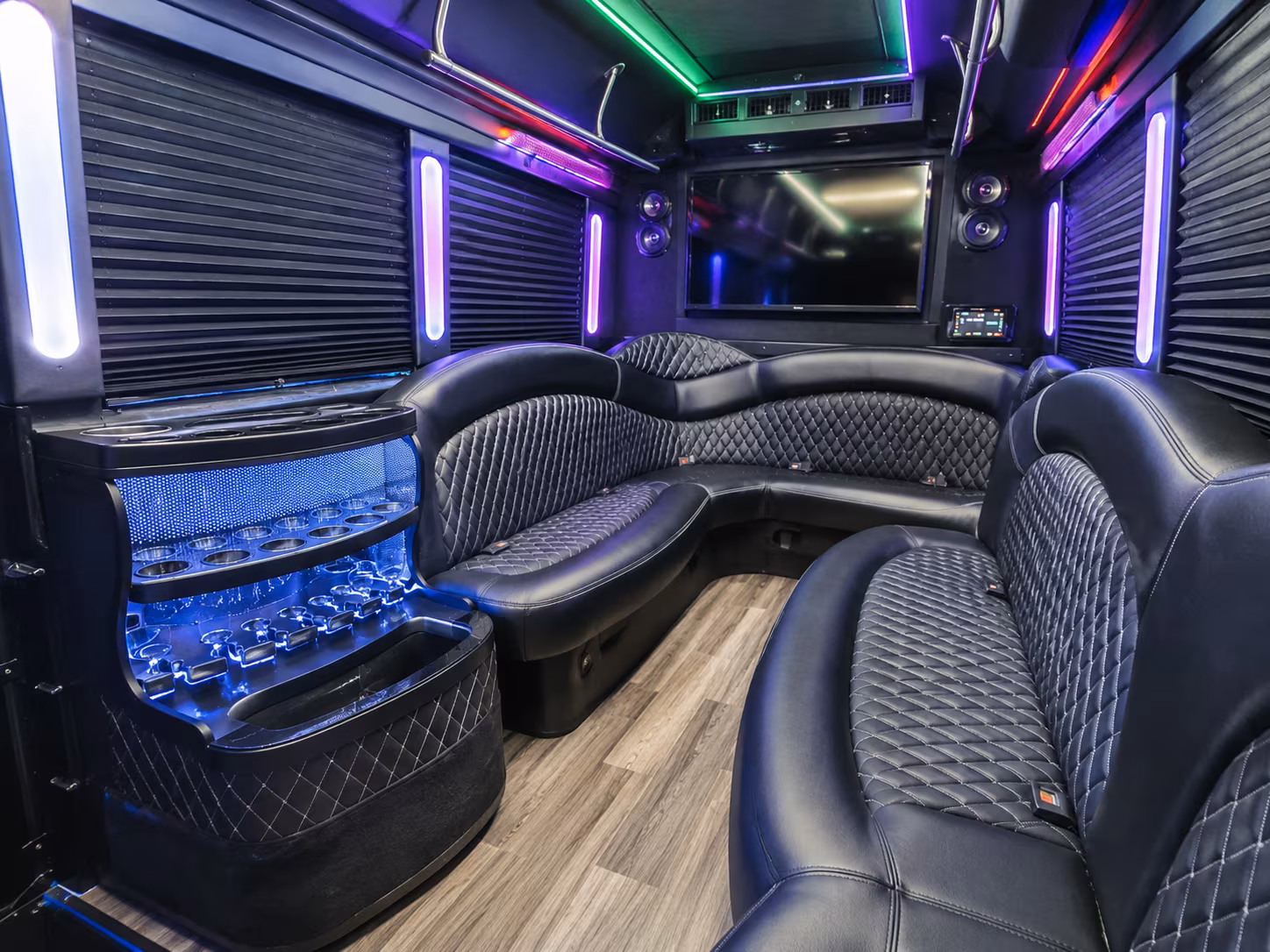New Orleans Concert & Music Festival Transportation party bus exterior