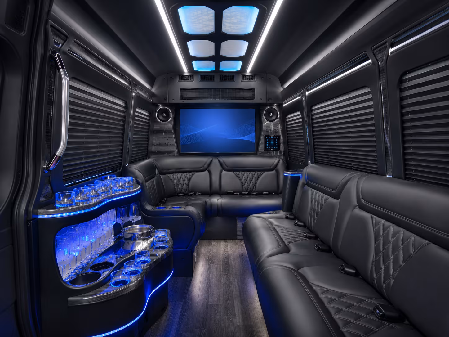 New Orleans Corporate Transportation party bus exterior