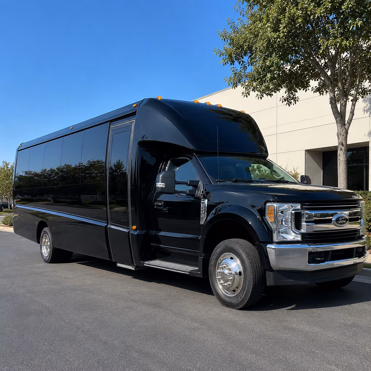 New Orleans School Event Transportation party bus exterior