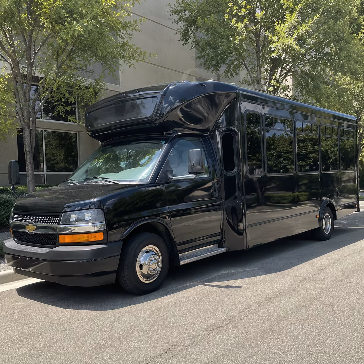 New Orleans Wedding Transportation party bus exterior
