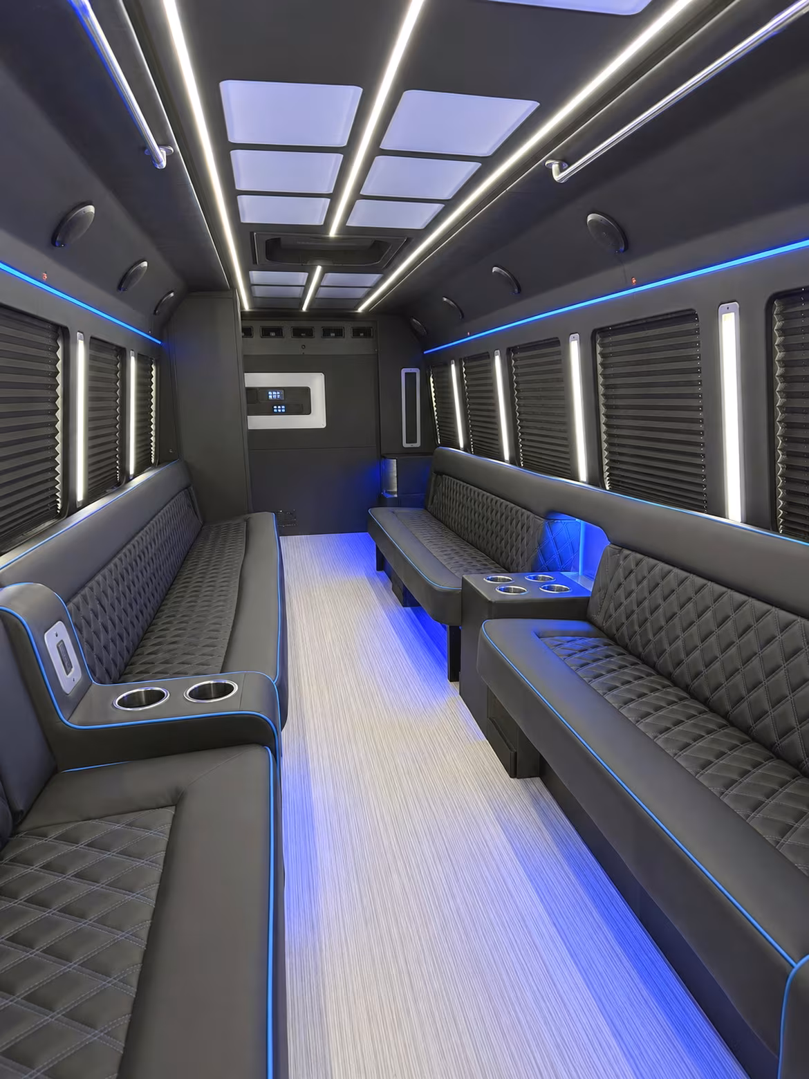 New Orleans Wedding Transportation party bus interior