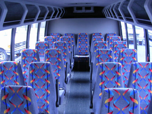 Shreveport 24 Passenger Mini Bus Interior