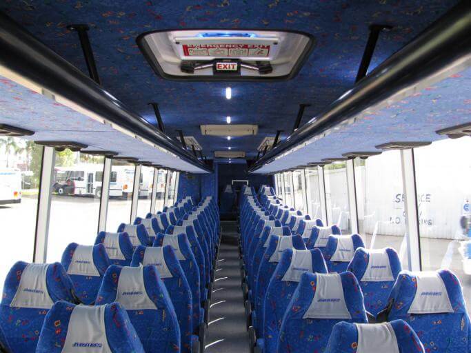 Shreveport 56 Passenger Charter Bus Interior
