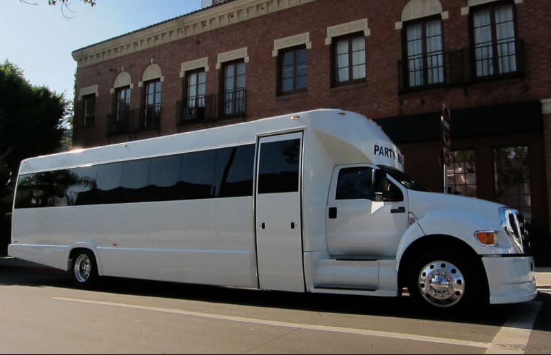 New Orleans 30 Passenger Party Bus White
