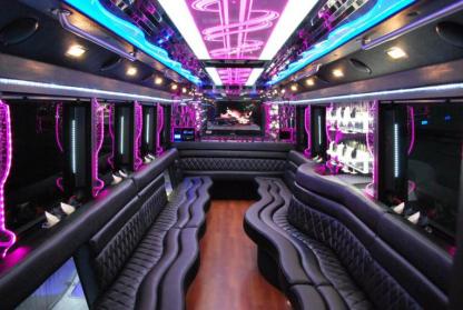 Destin 50 Passenger Party Bus Interior